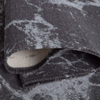 Washable Dark Grey Rug