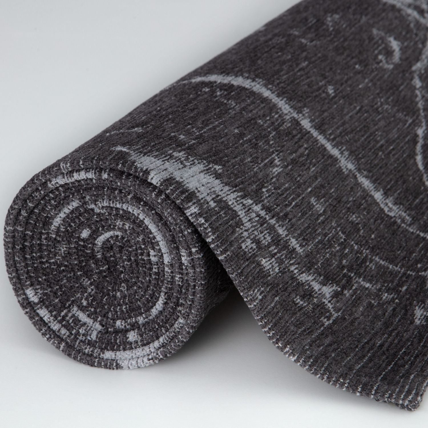 Washable Dark Grey Rug
