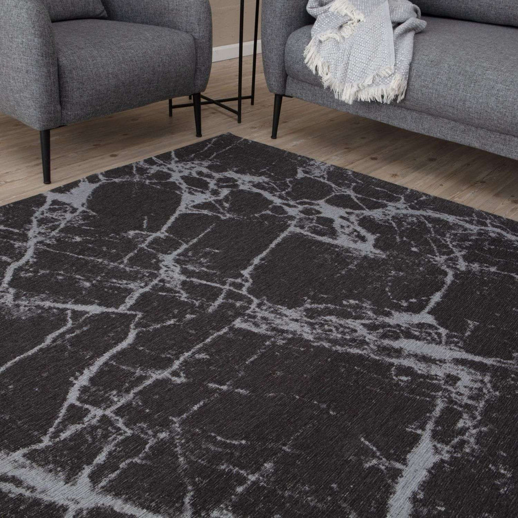 Washable Dark Grey Rug