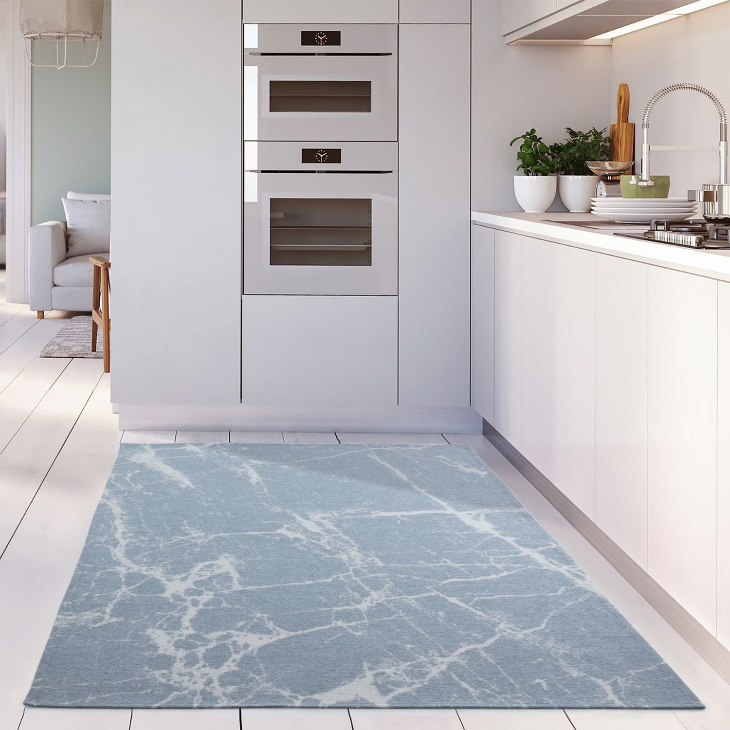Washable Rug Carina Blue