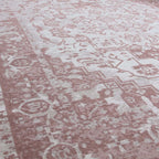 Pink Washable Flatweave Rug