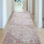 Pink Washable Flatweave Rug