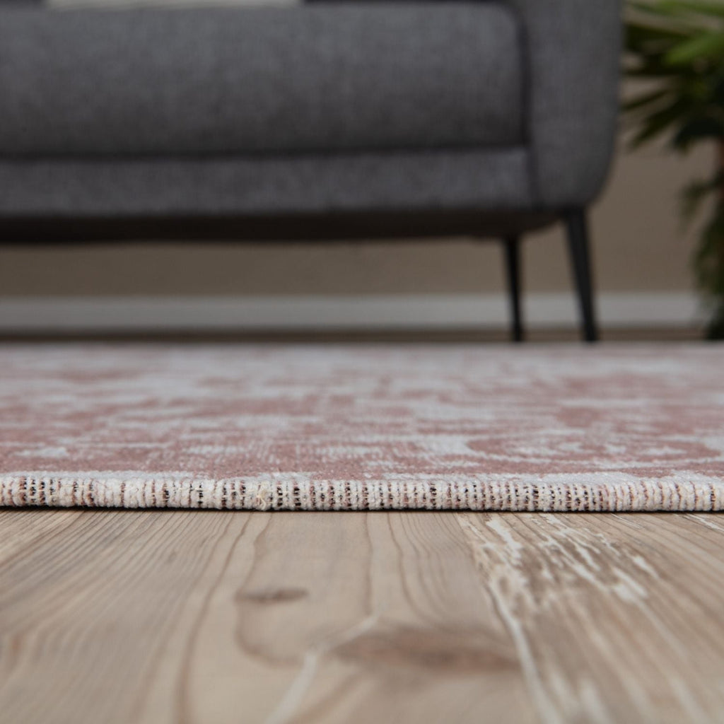 Pink Washable Flatweave Rug