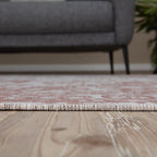 Pink Washable Flatweave Rug