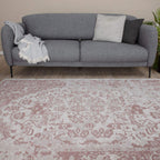 Pink Washable Flatweave Rug