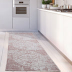 Pink Washable Flatweave Rug