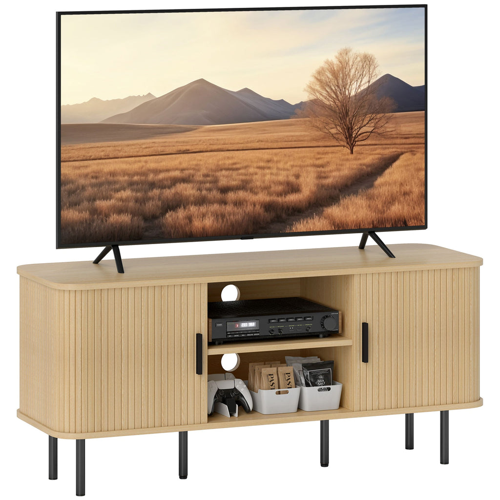 TV Unit for Living Room, TV Stand, Oak Tone