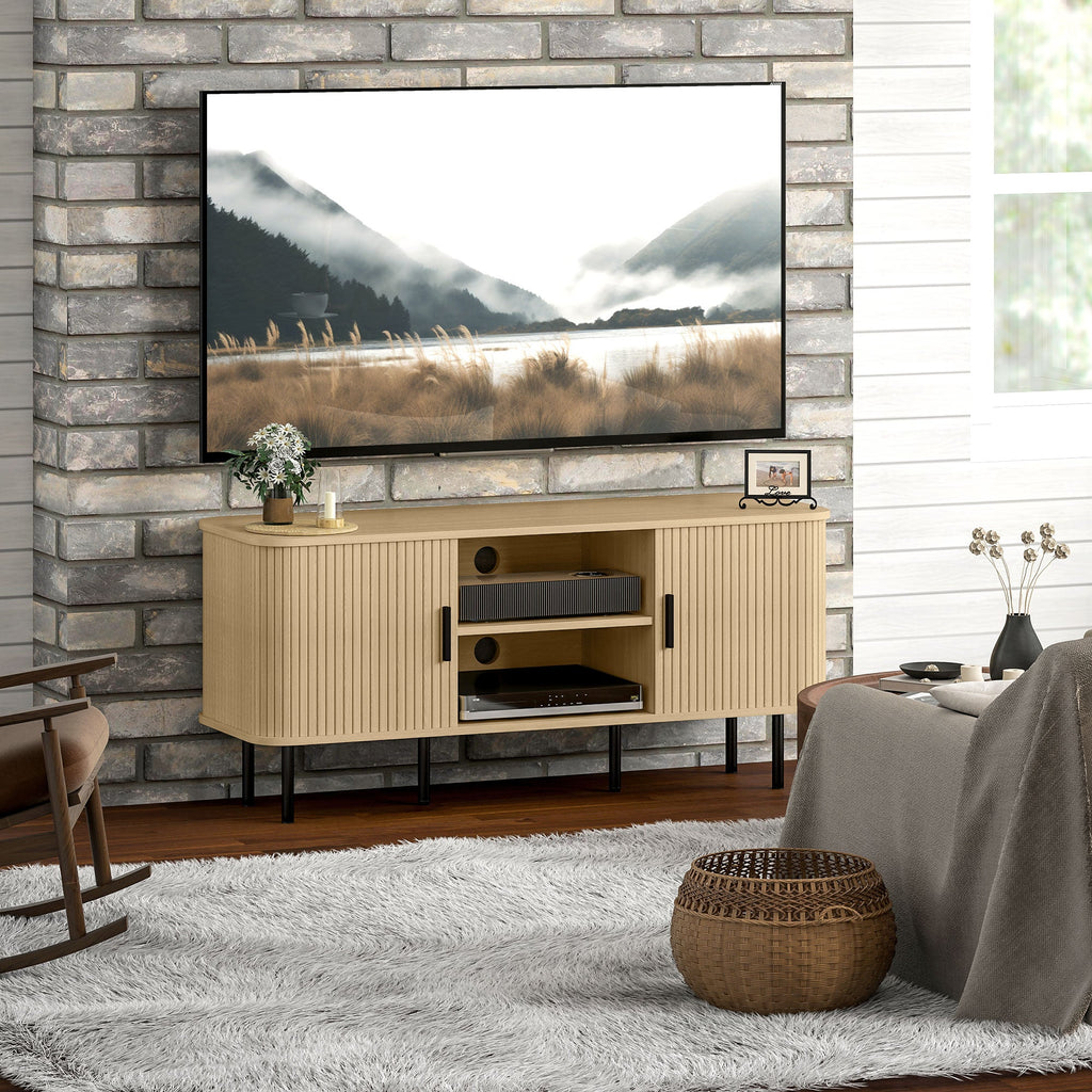 TV Unit for Living Room, TV Stand, Oak Tone