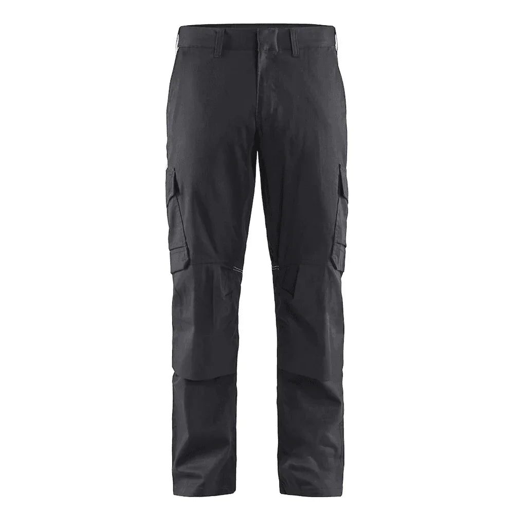Blaklader 1448 Industry Stretch Kneepad Trousers Mid Grey/Black
