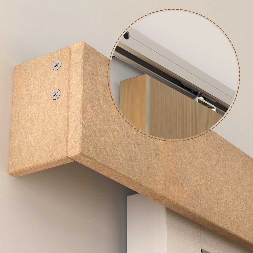 Sliding Barn Door Closet Hardware Track Kit for Slingle Door 6.5FT/2000mm