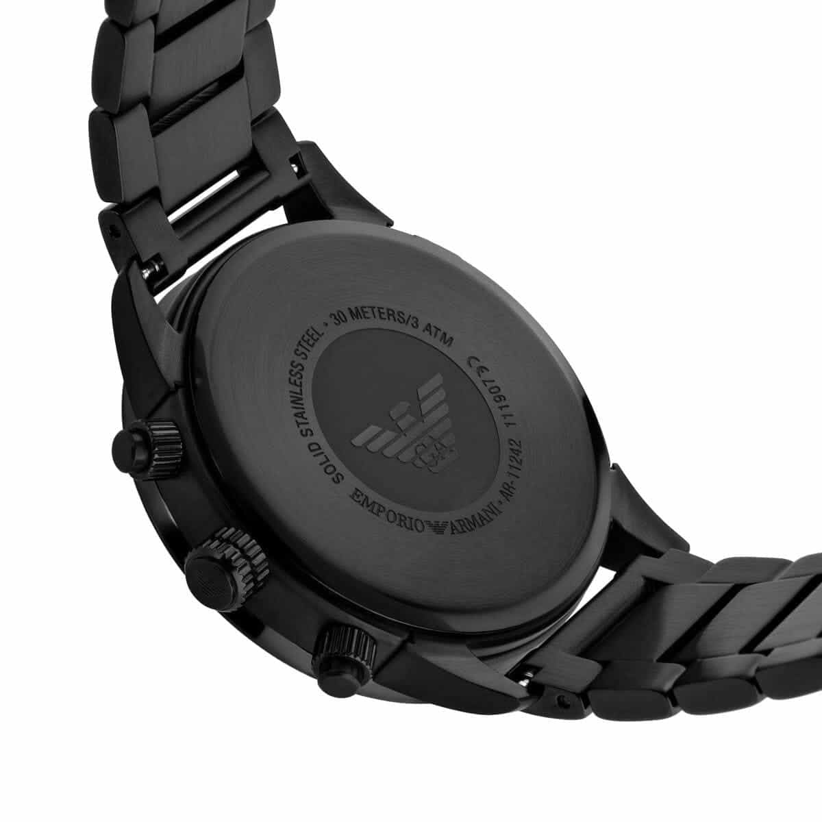 Emporio Armani AR11242 Mario Men's All Black Watch