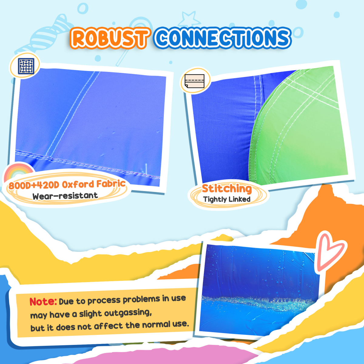 Bouncy Castle with Slide - Durable Inflatable Jumper for Kids