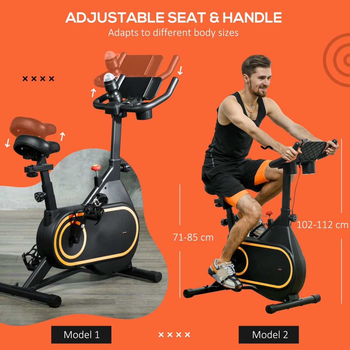 Exercise Bike - Home Cardio Workout with LCD Display