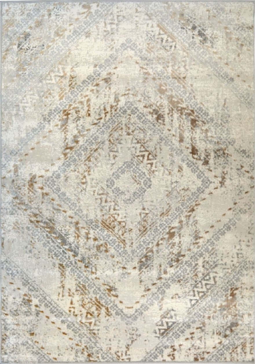 Abstract Vintage Cream/Ochre Rug 160X230 cm