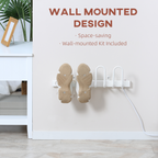 2 Pairs Electric Shoe Dryer, Wall Mount Boots, Leather Shoes, Socks, White