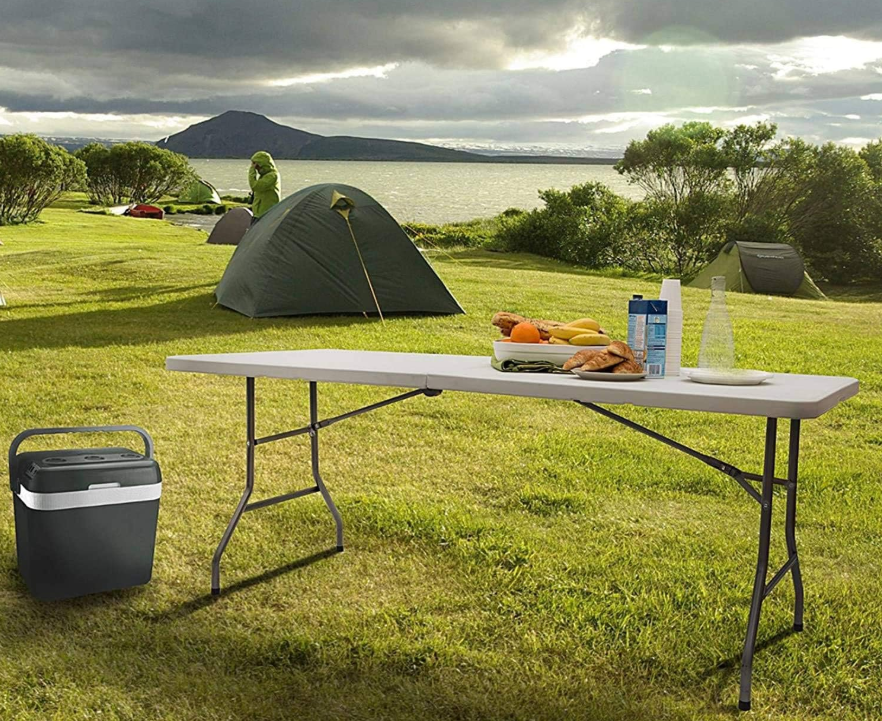 Heavy Duty 6ft White Folding Trestle Table 150kg Capacity