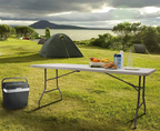 Heavy Duty 6ft White Folding Trestle Table 150kg Capacity