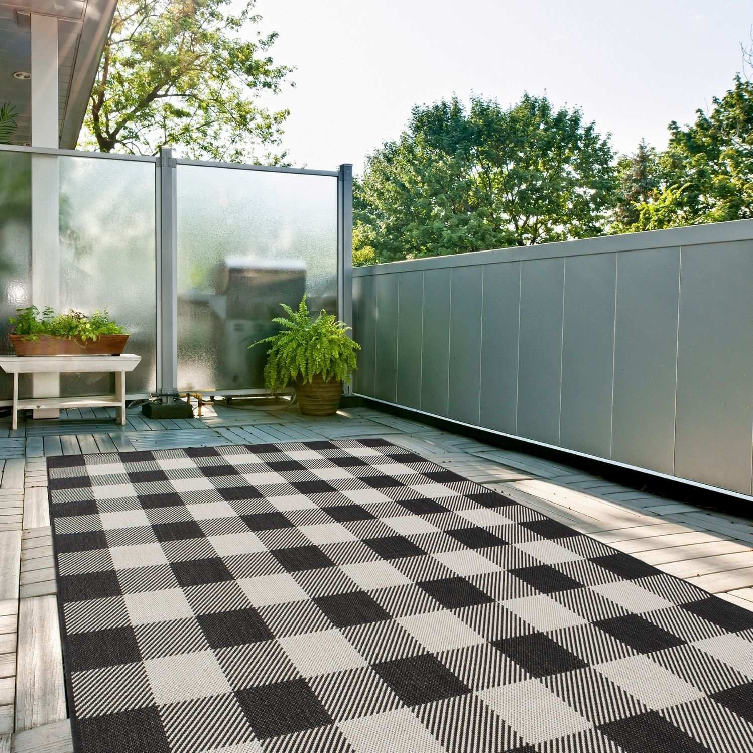 Ecology Outdoor Rug Black