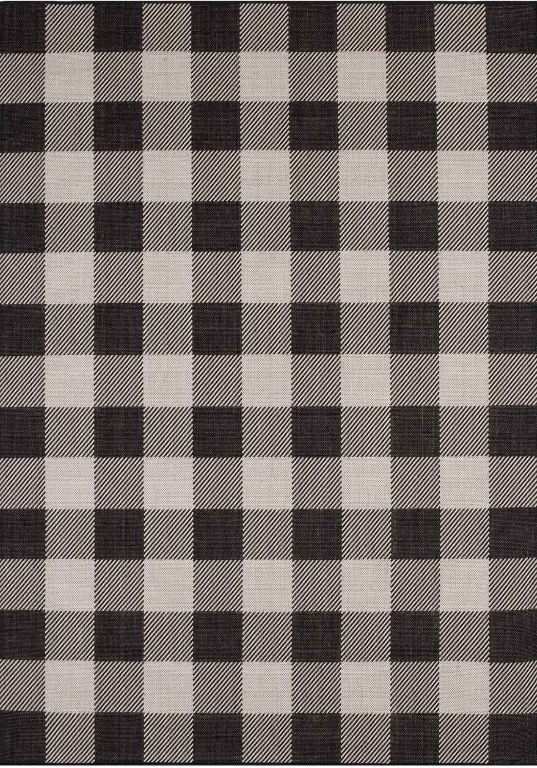 Ecology Outdoor Rug Black 200X290 cm