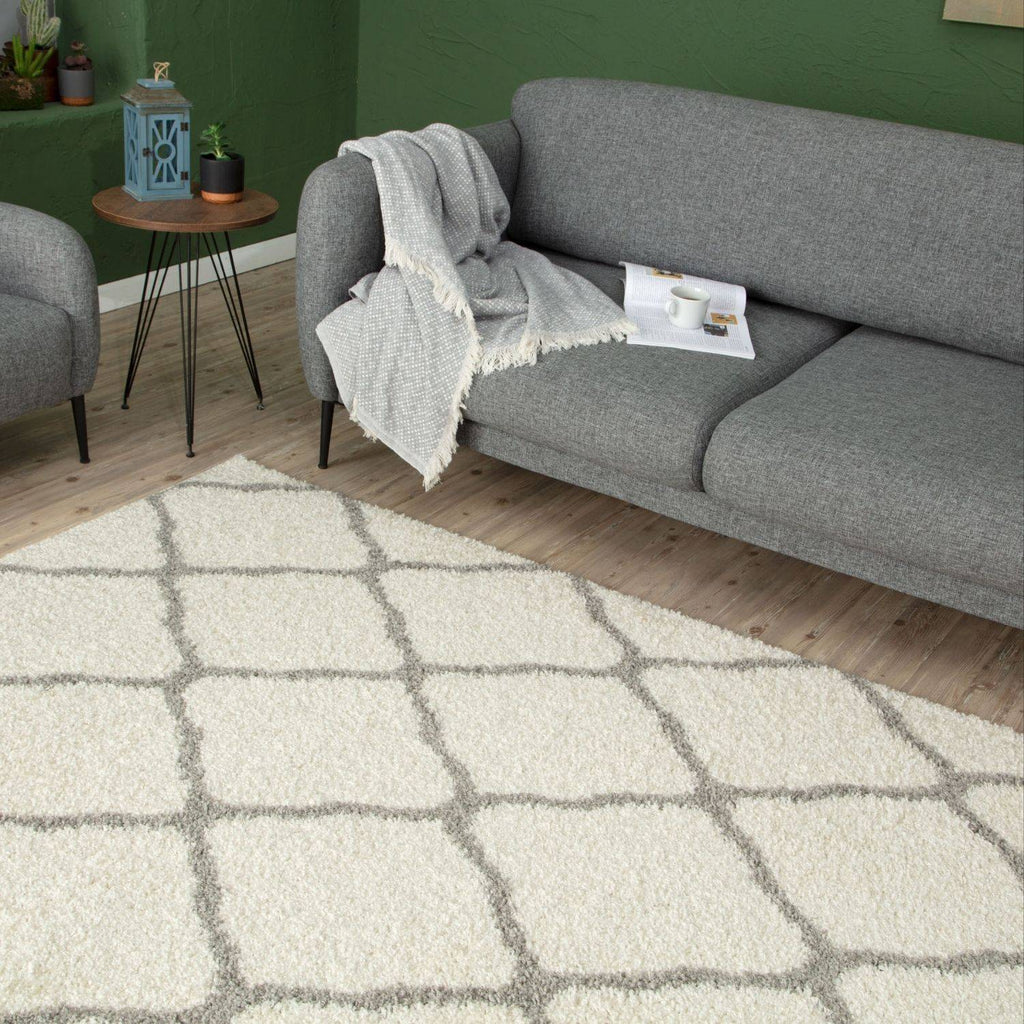 Ivory Shaggy Rug