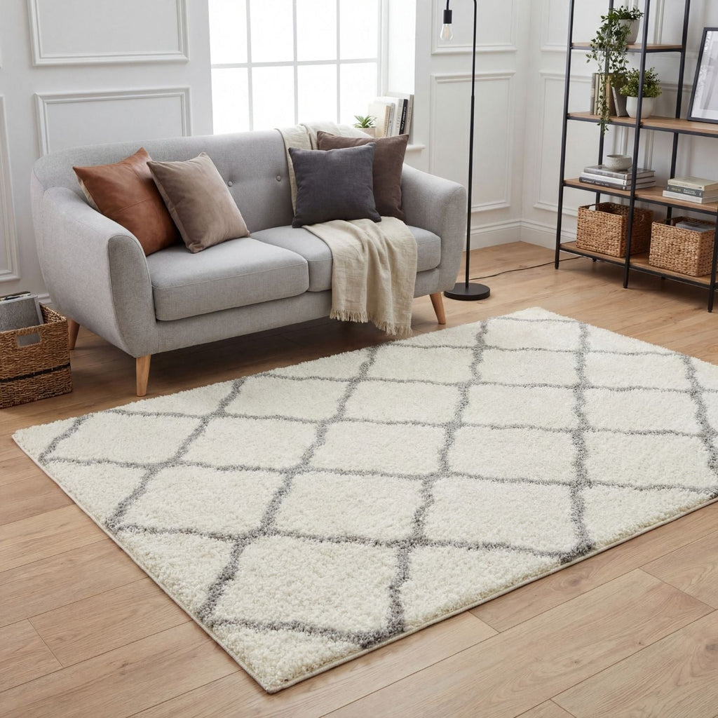 Ivory Shaggy Rug