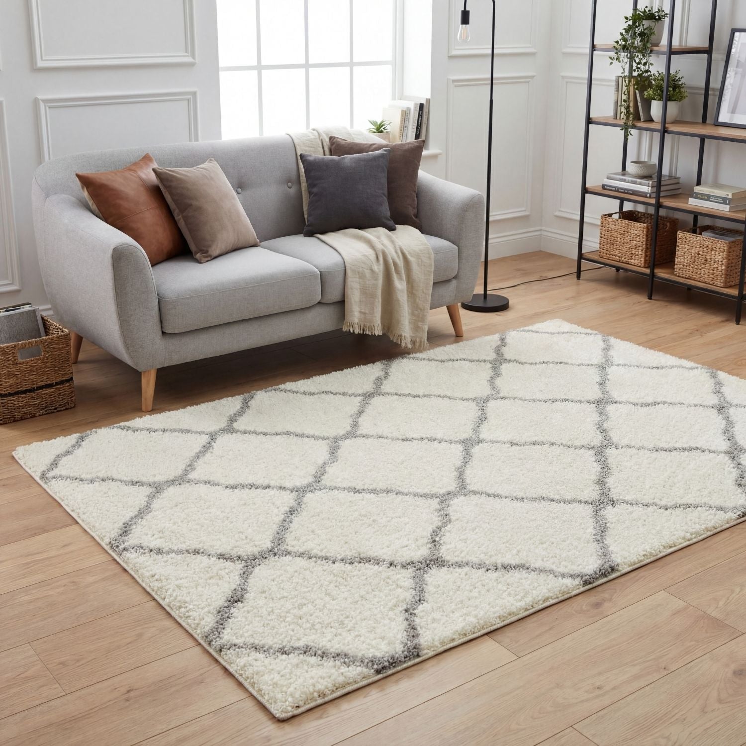 Ivory Shaggy Rug
