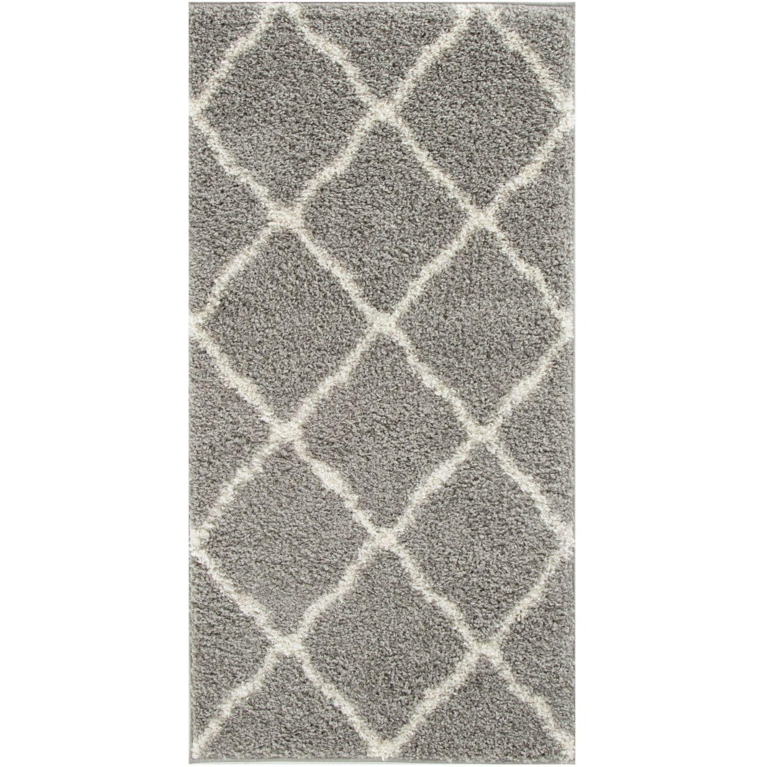Grey Shaggy Rug