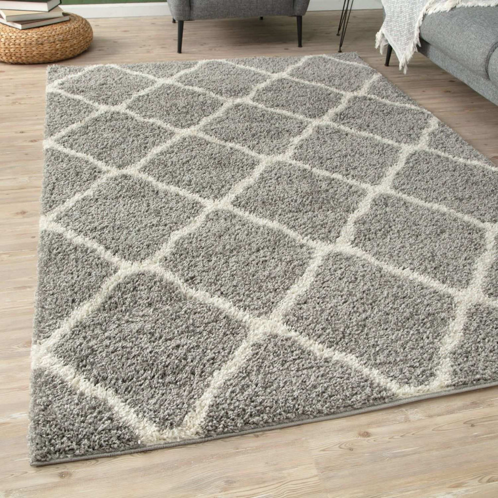Grey Shaggy Rug