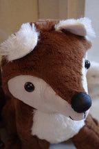 Cute Fox Doorstop Brown Faux Fur Fabric