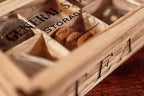 Shabby Chic Vintage 6 Compartment Tea Bag Box Caddy Storage