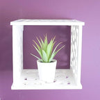 Wall-Mounted Cube Storage Cabinet White