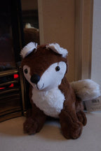 Cute Fox Doorstop Brown Faux Fur Fabric