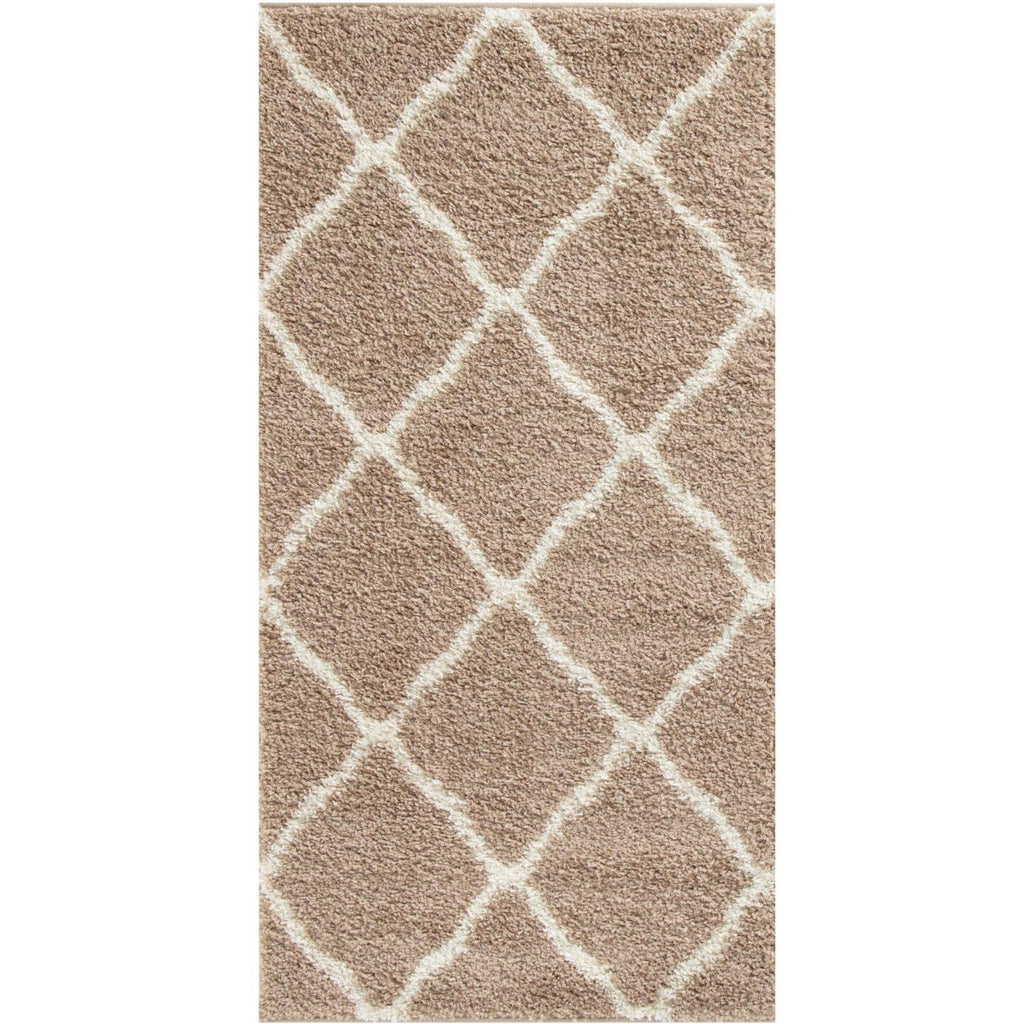 Moroccan Beige Shaggy Rug