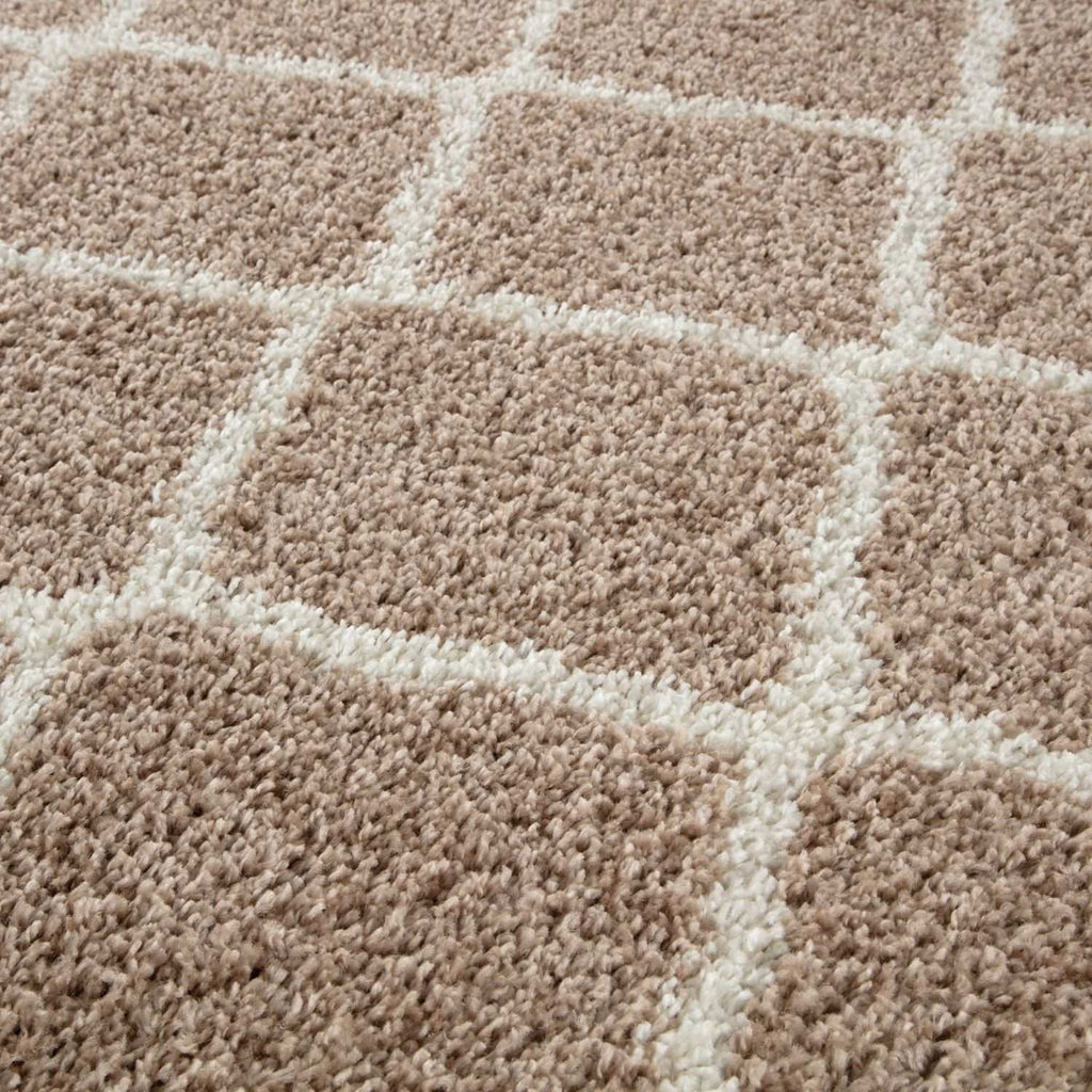 Moroccan Beige Shaggy Rug