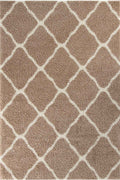 Moroccan Beige Shaggy Rug
