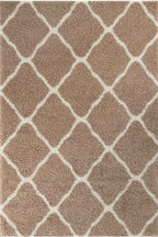 Moroccan Beige Shaggy Rug