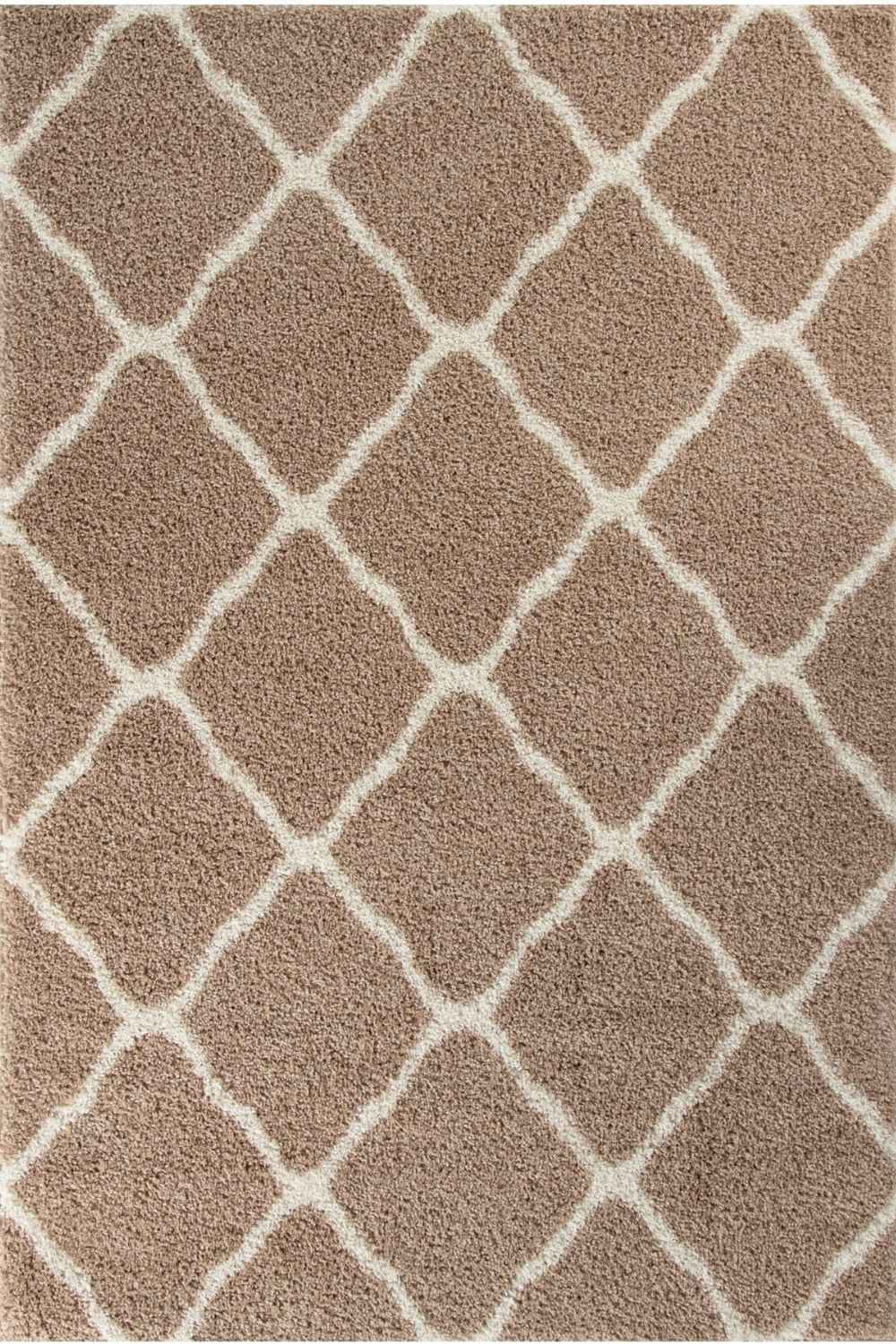 Moroccan Beige Shaggy Rug