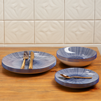 12 Piece Blue and White Dinner Set