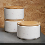 Fenwick Set Of 3 Stackable Canisters