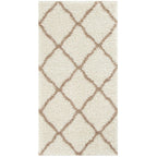 Moroccan Ivory Shaggy Rug