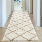 Moroccan Ivory Shaggy Rug