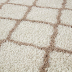 Moroccan Ivory Shaggy Rug