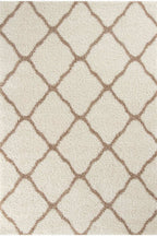 Moroccan Ivory Shaggy Rug