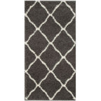 Moroccan Dark Grey Shaggy Rug