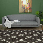 Moroccan Dark Grey Shaggy Rug
