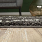 Moroccan Dark Grey Shaggy Rug