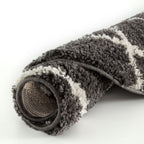 Moroccan Dark Grey Shaggy Rug