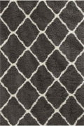 Moroccan Dark Grey Shaggy Rug