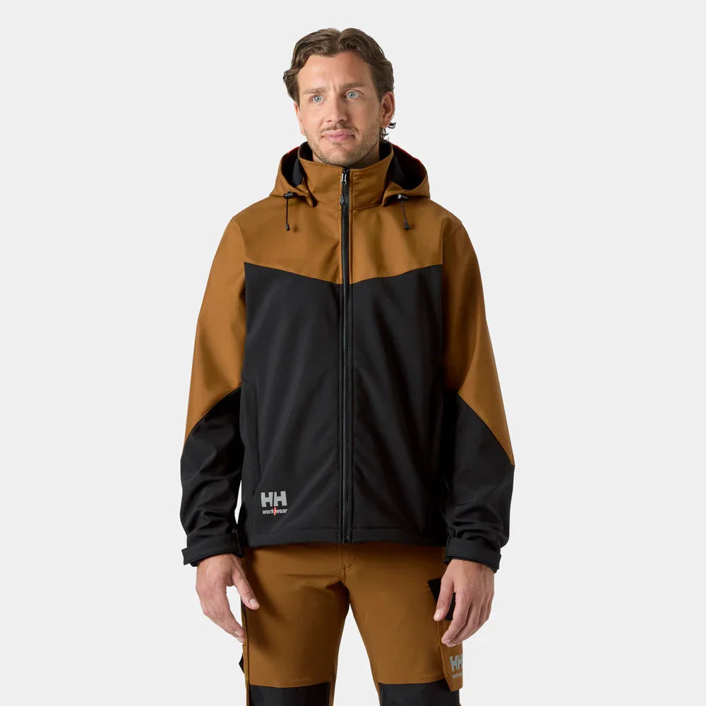 Helly Hansen 74290 Oxford Softshell Hooded Work Jacket