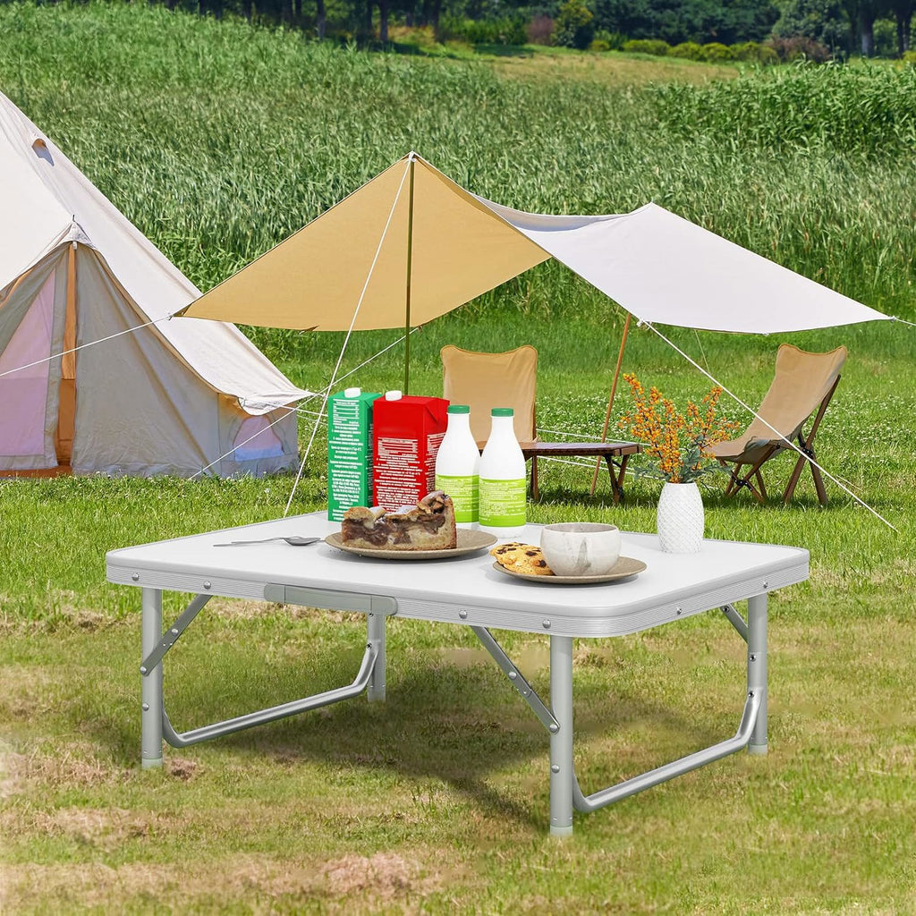 Adjustable Height Folding Table | Aluminium & MDF | 9 Size Options | Indoor & Outdoor